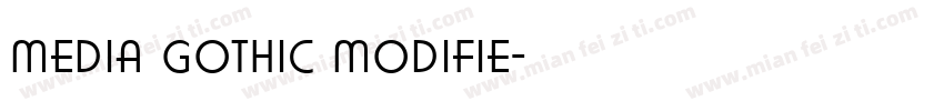 media gothic modifie字体转换